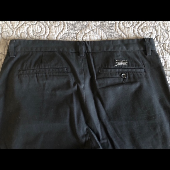 Black Chino Banana Republic Pants - Picture 2 of 7